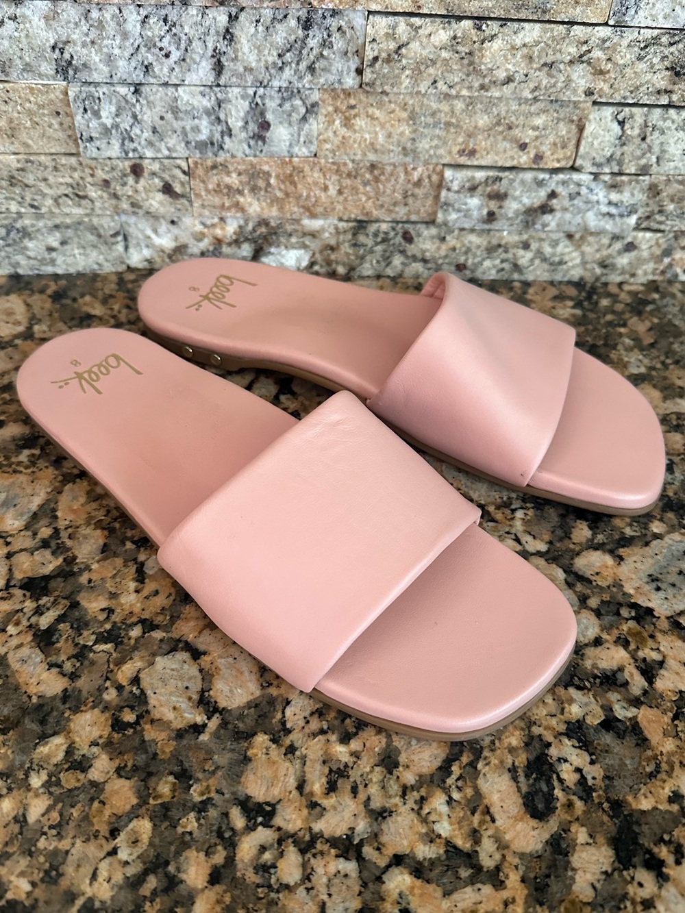 Beek Honeybird Leather Slide Sandals